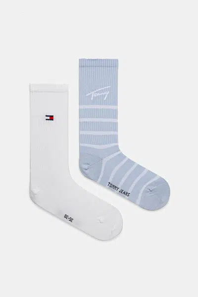 Ponožky Tommy Jeans 2-pack modrá barva, 701232876