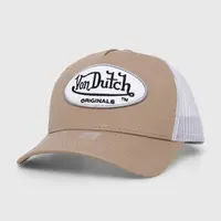 Kšiltovka Von Dutch béžová barva, s aplikací