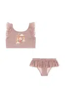 Dvoudílné dětské plavky Konges Sløjd SPARKY BIKINI růžová barva, KS102855