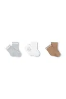 Kojenecké ponožky BOSS 3-pack bílá barva, J51742