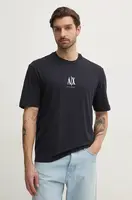 Bavlněné tričko Armani Exchange tmavomodrá barva, s aplikací, XM000363 AF12308