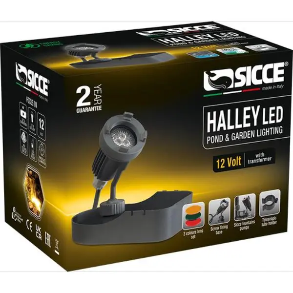 Sicce HALLEY LED 3,7W 12V- c jezírkové osvětlení včetně barevných čoček
