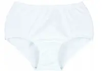 angelika Bavlněné kalhotky s vysokým pasem, 6ks v balení, bílé, vel. M