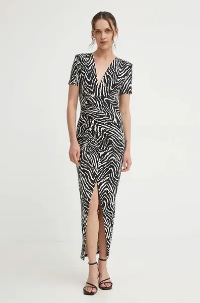 Šaty Answear.LAB černá barva, midi