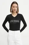 Svetr Guess HOLLY dámský, černá barva, lehký, W5RR38 Z2NQ2
