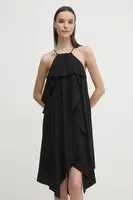 Šaty Sisley černá barva, mini, 4LNTLV06M