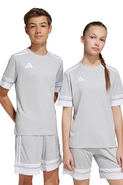 Dětské tričko adidas Performance šedá barva, JJ0061