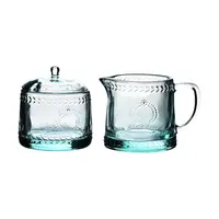 Cukřenka a konvička na mléko Affek Design Ecila Light 300 ml tyrkysová barva