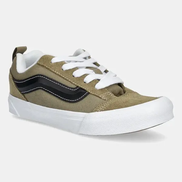Dětské tenisky Vans Knu Skool zelená barva, VN000D2TBIQ1