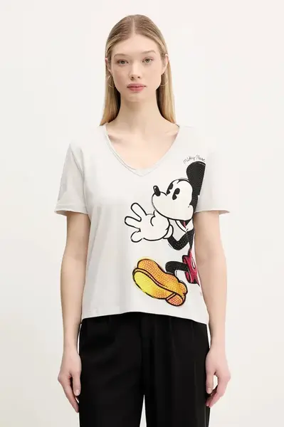 Bavlněné tričko Desigual MICKEY JOKER