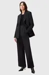 Kalhoty AllSaints PINNIE dámské, černá barva, široké, high waist, W033QC