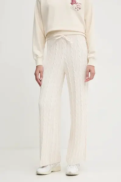 Tepláky adidas Originals KNTD Jogger béžová barva, hladké, JN7658