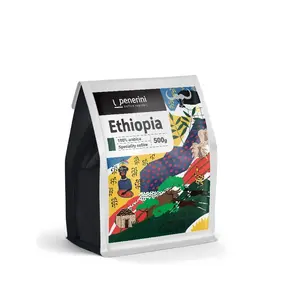 Penerini Ethiopia Yirgacheffe Halo Beriti 100% arabika zrnková káva 500 g