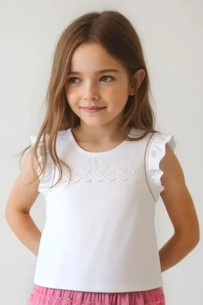 Dětské bavlněné tričko Mayoral bílá barva, 3020