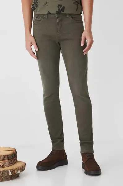 Džíny Medicine pánské, zelená barva