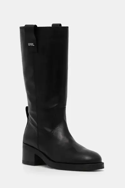 Kožené kozačky Karl Lagerfeld BROOKLYN