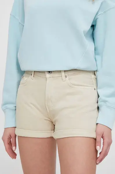 Džínové šortky Pepe Jeans STRAIGHT SHORT HW