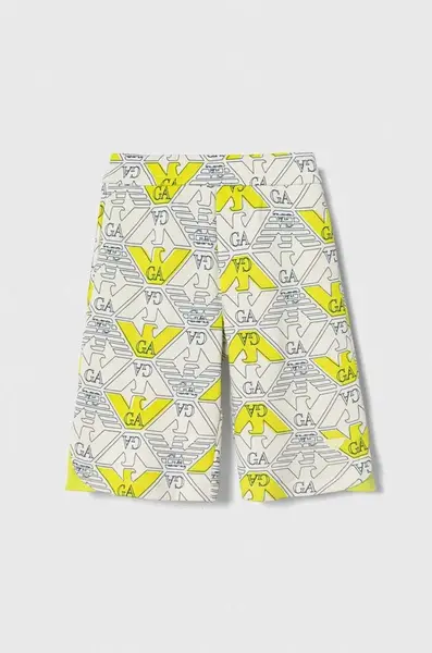 Dětské bavlněné šortky Emporio Armani