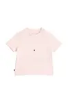 Kojenecké tričko Tommy Hilfiger růžová barva, s potiskem, KN0KN02033