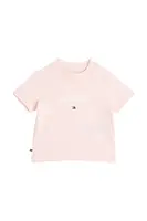 Kojenecké tričko Tommy Hilfiger růžová barva, s potiskem, KN0KN02033
