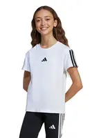 Dětské bavlněné tričko adidas bílá barva, JJ0945
