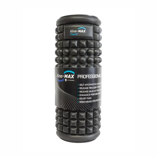 KineMAX Professional 33 cm masážní válec 1 ks černý