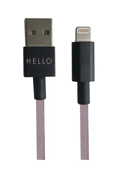 Nabíjecí kabel USB-C Design Letters Lightning 1 m