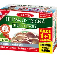 Terezia Hlíva ústřičná + lactobacily 60+60 kapslí 1+1 ZDARMA