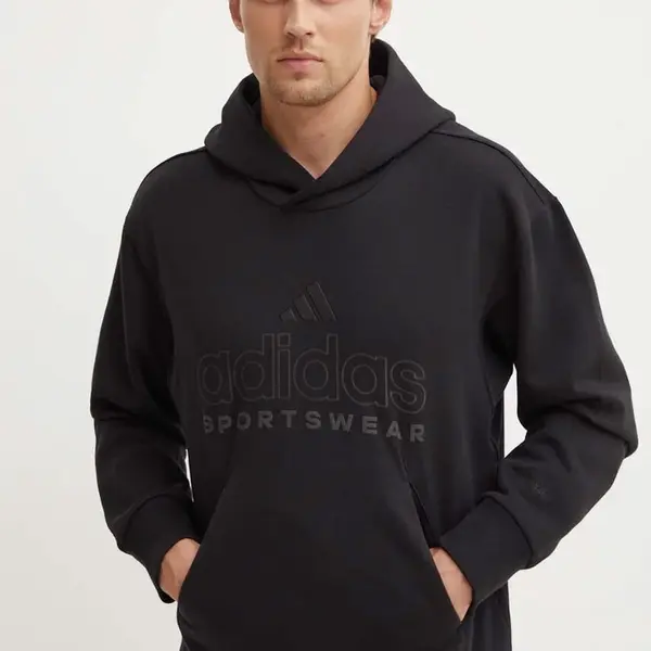 Mikina adidas All SZN pánská, černá barva, s kapucí, IX1266