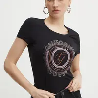 Tričko Guess černá barva, W4YI24 J1314