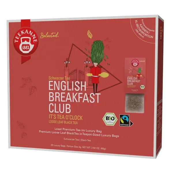 Teekanne English Breakfast Luxury Bags BIO 20x4 g