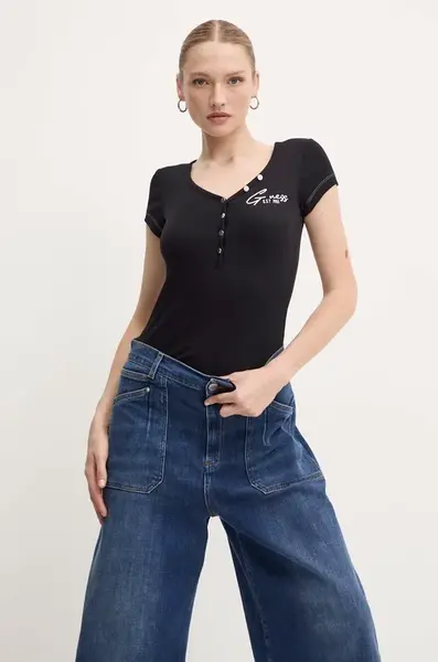 Tričko Guess HENLEY OLYMPIA