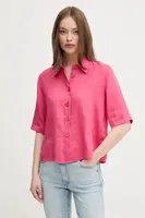 Lněná košile United Colors of Benetton