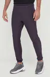 Tréninkové kalhoty adidas Performance D4T fialová barva, hladké, IS3796