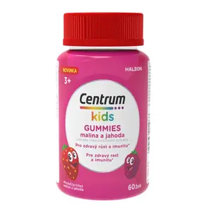 Centrum Kids Gummies multivitamín pro děti malina a jahoda želé 60 ks