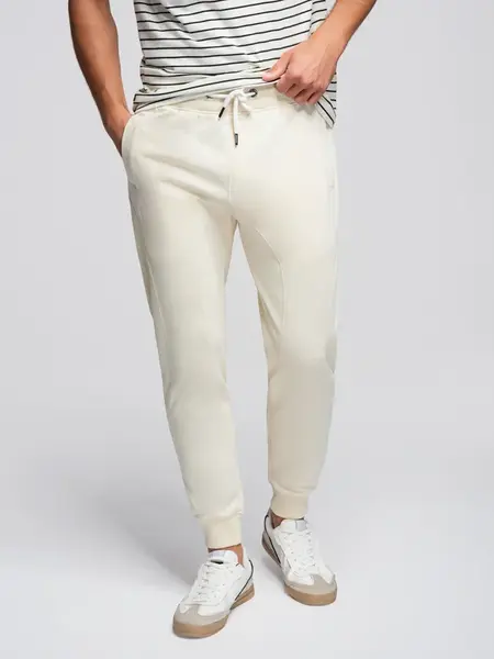 Ombre Men's jogger sweatpants - cream