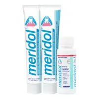 Meridol Duopack 2x75 ml zubní pasta + ústní voda 100 ml zdarma