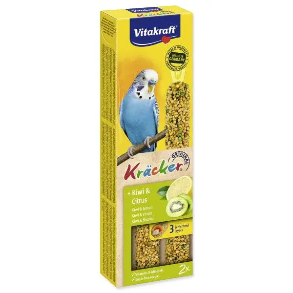 Tyčinky Vitakraft Kracker s kiwi a citrusy 2ks