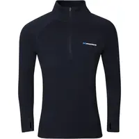 PROGRESS MT TRZ Pánský merino rolák s krátkým zipem, černá, velikost