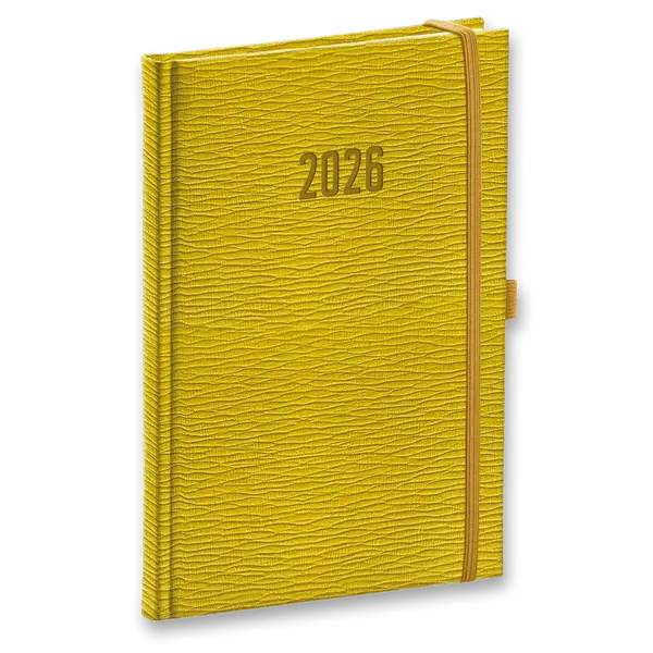 Týdenní diář Rivoli 2026 - A5, žlutozelený