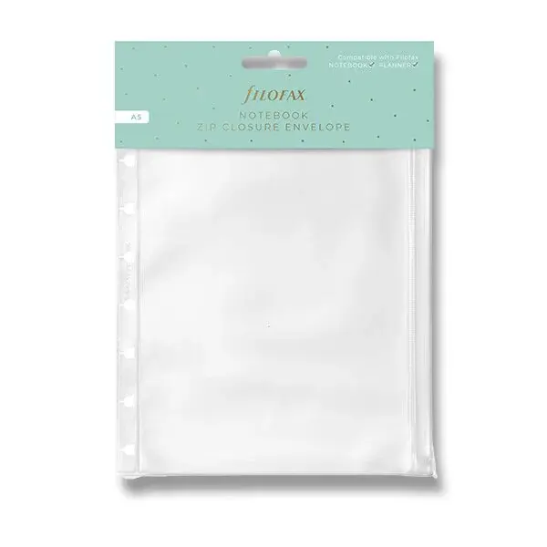 A5 kapsa na zip náplň A5 zápisníků Filofax Notebook