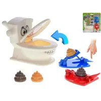 Poo Shoot - hra vystřelovací hovínka s toaletou 9,5x8,5cm na trefování