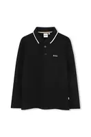 Detská bavlnená polokošeľa BOSS