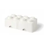 LEGO® úložný box 8 - se zásuvkami bílá 250 x 500 x 180 mm