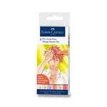 Popisovač Faber-Castell Pitt Artist Pen Manga sada 6 ks, Kaoiro