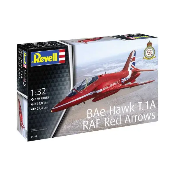 Plastic ModelKit letadlo 04284 - BAe Hawk "Red Arrows" (1:32)