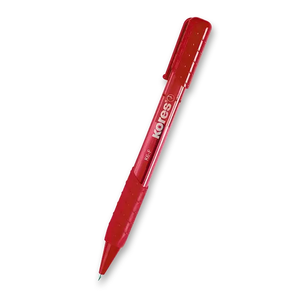 Kuličkové pero Kores K6 386 - červená