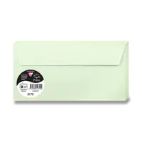 Barevná obálka Clairefontaine, DL, samolepicí, 20 ks - sv. zelená