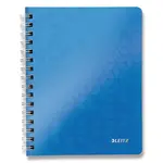 Kroužkový blok Leitz Wow A5, linkovaný, 80 listů - modrý