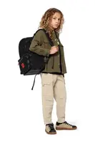 Dětské bavlněné kalhoty HUGO béžová barva, G00480